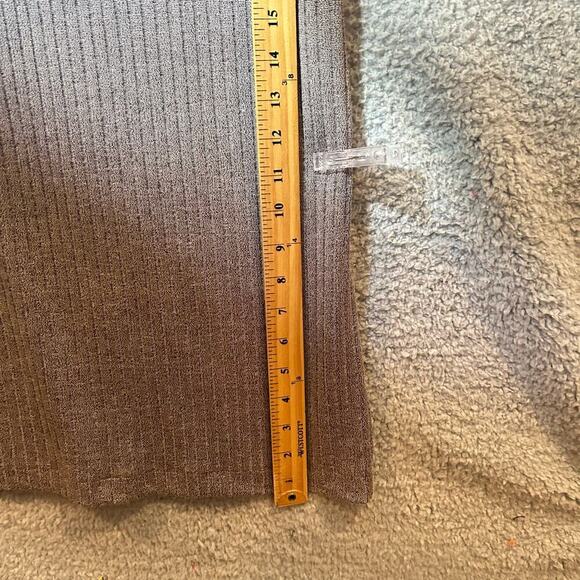 A New Day Womens Dress S Brown Asymmetric Front Ribbed Maxi  Dress NEW - Picture 7 of 12